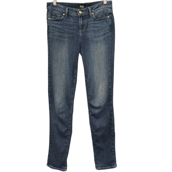 Paige Skyline Skinny Jeans Women’s 26 Dark Wash Mid Rise Stretch Denim - Picture 1 of 6